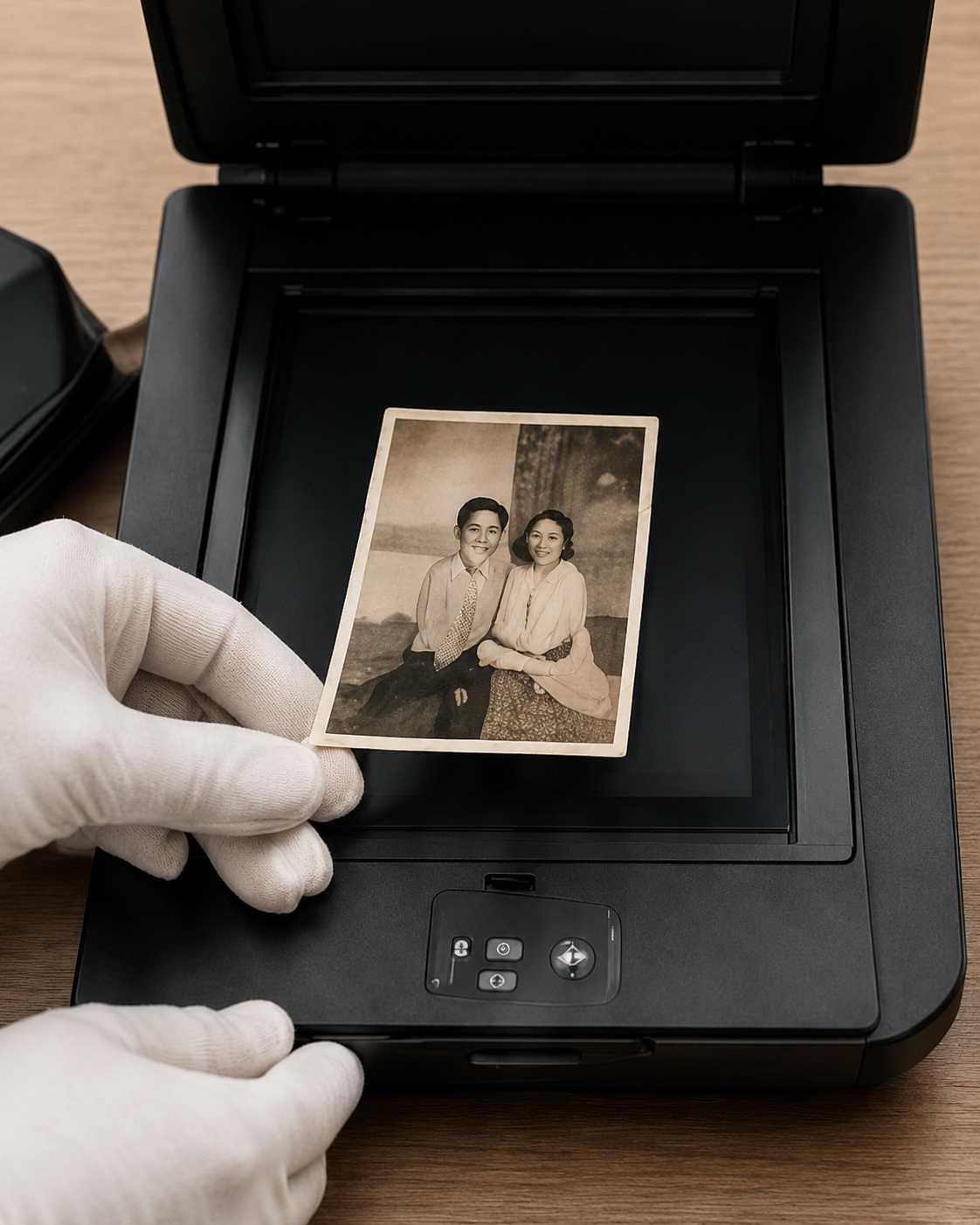 Printed photo scanning service