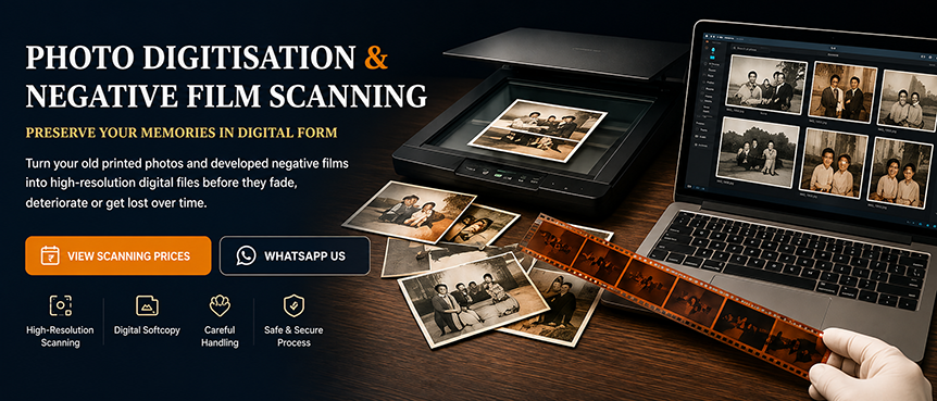 Photo Digitisation and Negative Film Scanning Service