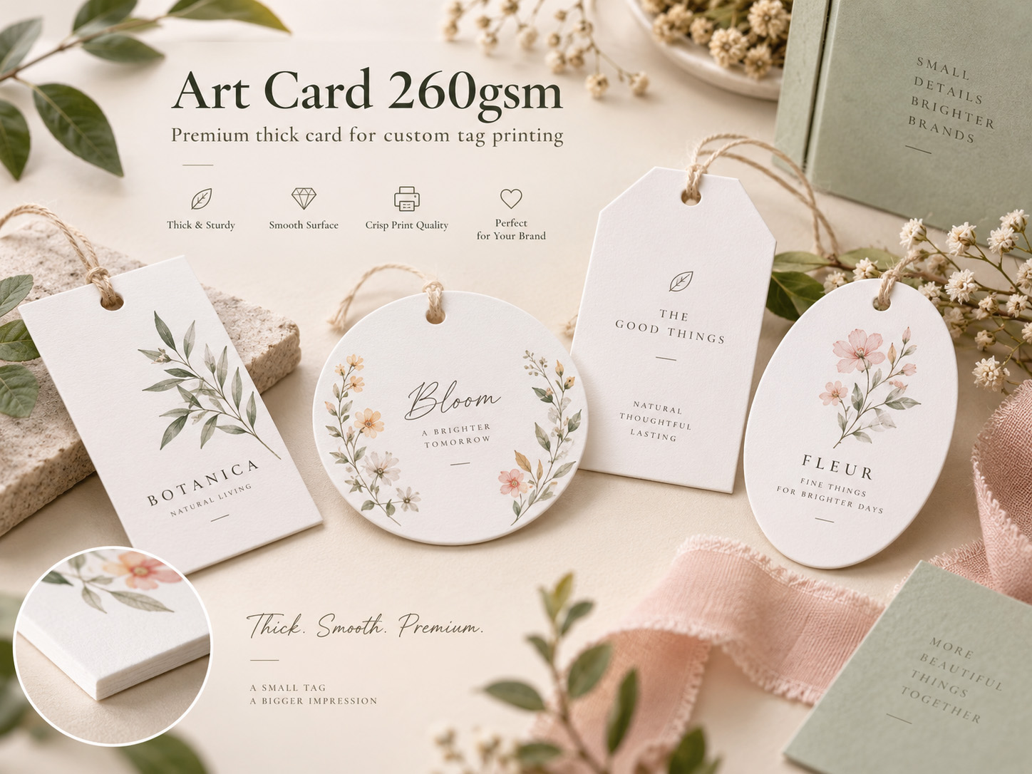 Art Card 260gsm Custom Tag Printing