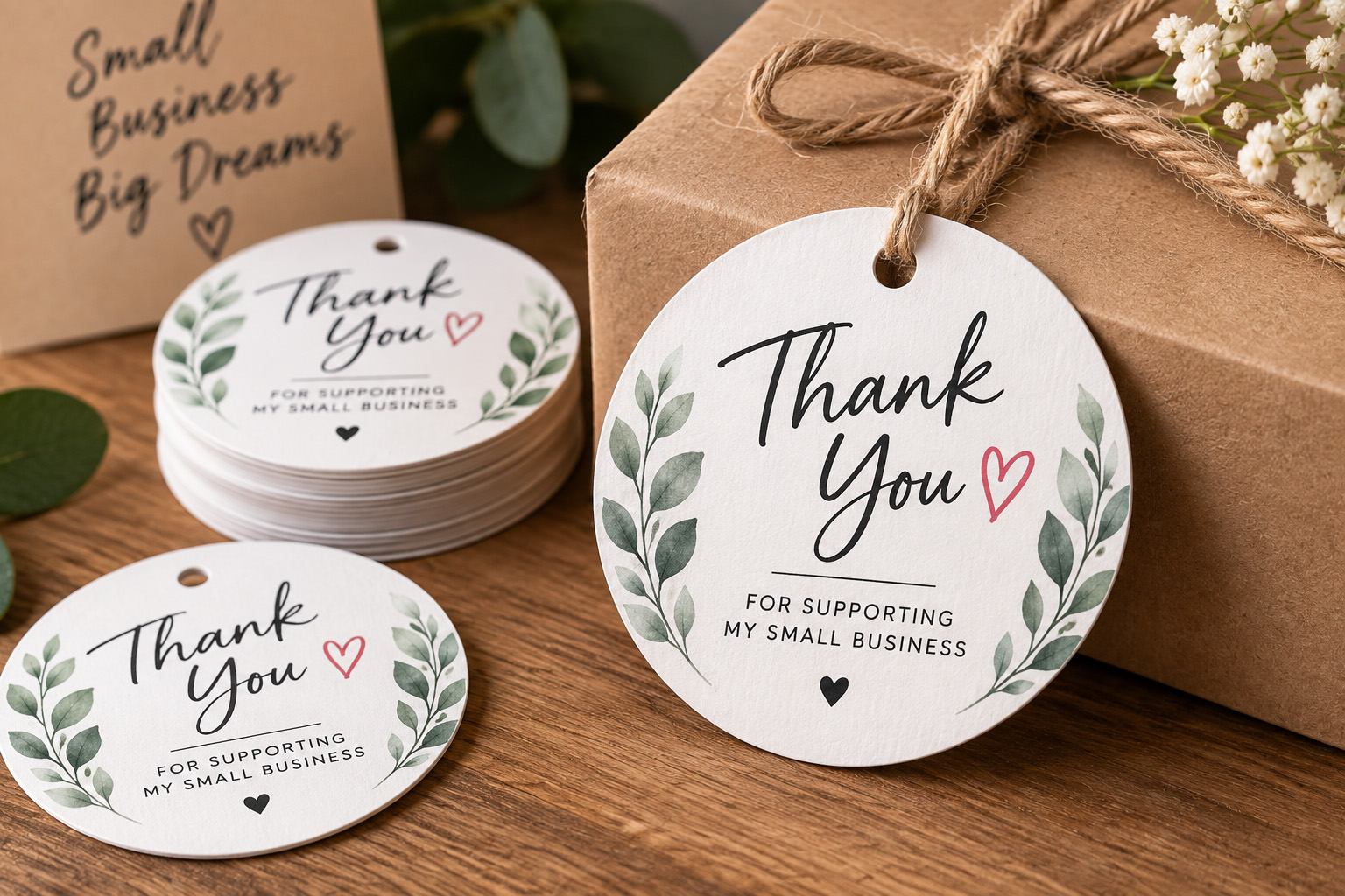 Custom Thank You Tag Printing