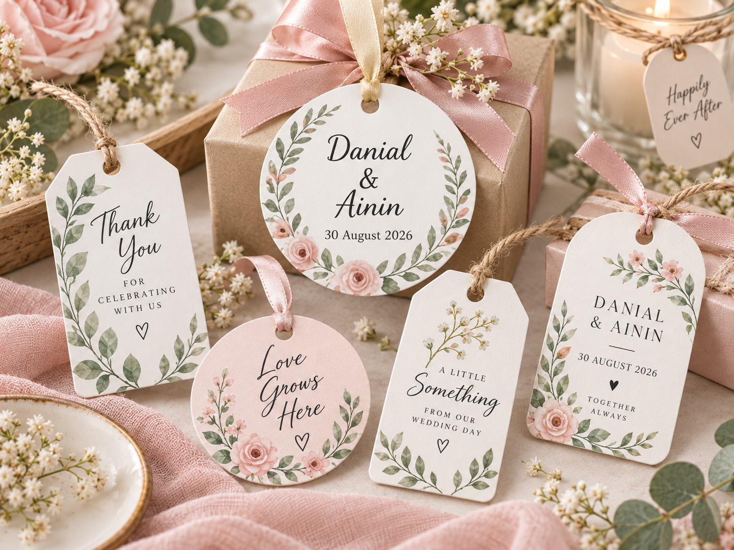 Custom Wedding Tag Printing Malaysia